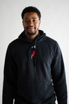 SSM Athletics Logo Men's L/S Hoodie (Blk/Rd)