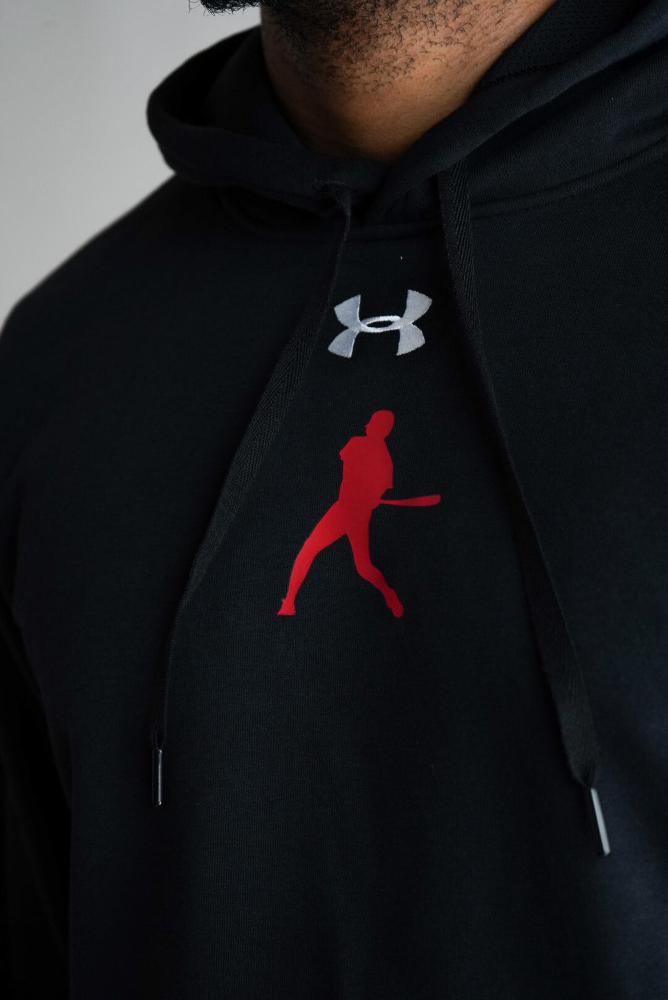 SSM Athletics Logo Men's L/S Hoodie (Blk/Rd)(Youth)