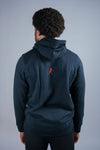 Work Different. Men's L/S Hoodie (Blk/Red)