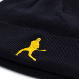 AP Knit Beanie - Navy/Gold