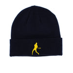 AP Knit Beanie - Navy/Gold